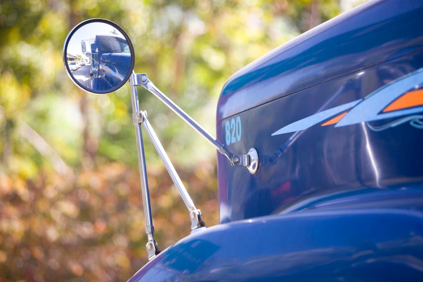 Safe Backing and Mirror Adjustment for Large Vehicles